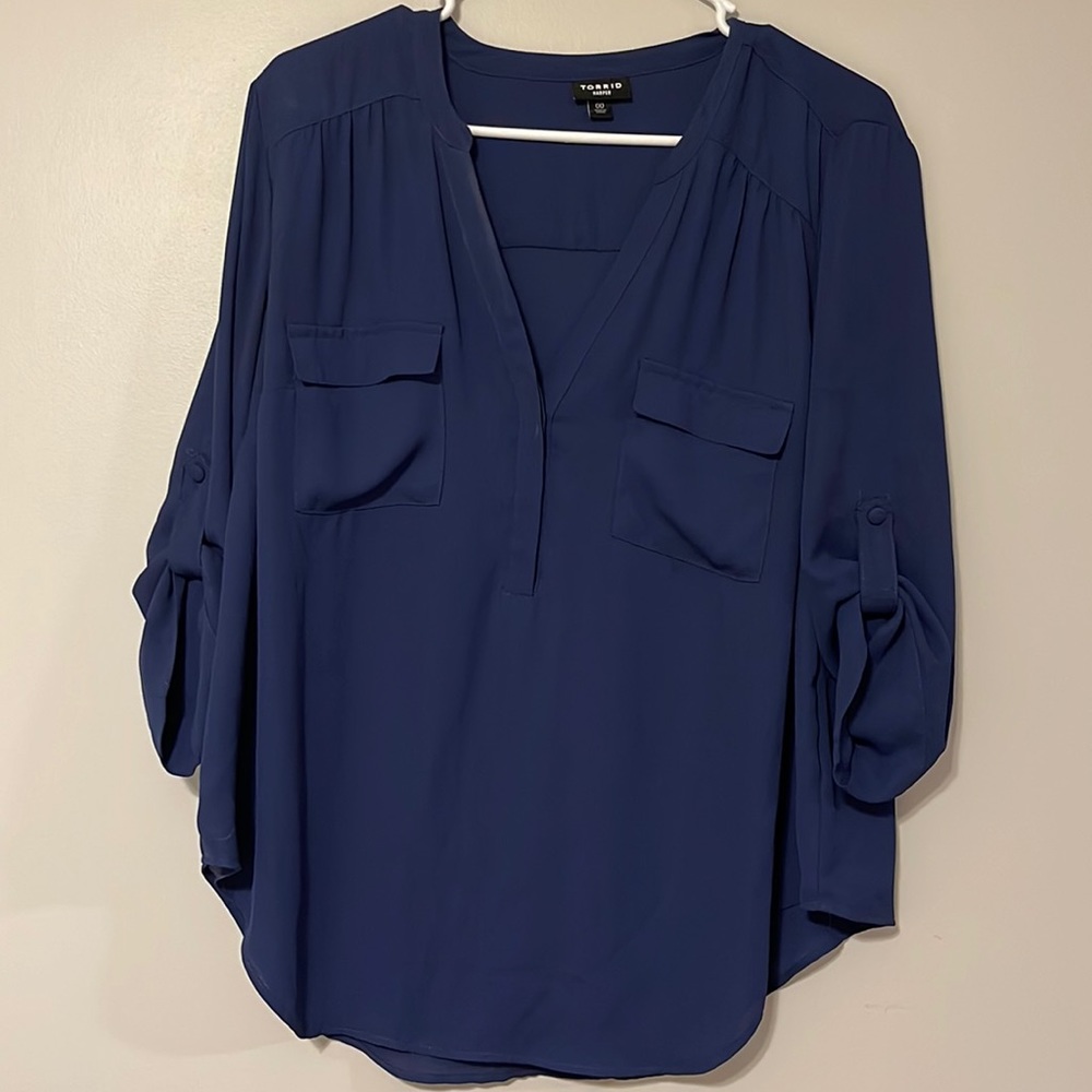 00 Torrid Blue Dress shirt